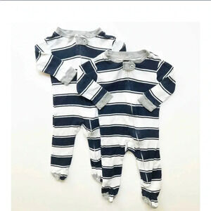 Burt's Bees Baby Pajamas, Zip Front Non-slip Footed Pjs, 100% Organic Cotton